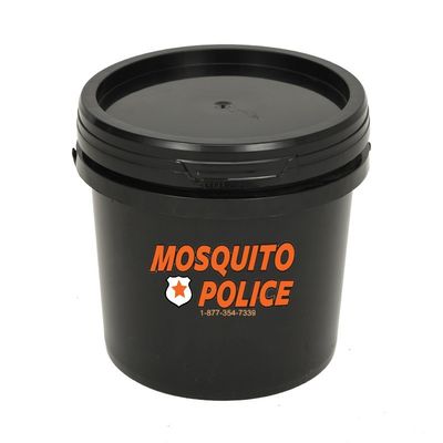 Seau en plastique rond carré de 300 ml de 25 L avec couvercle et poignée d'épaisseur de 1,0 à 2,5 mm