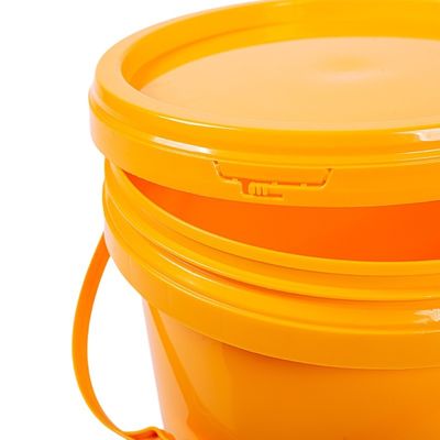 Seau en plastique rond carré de 300 ml de 25 L avec couvercle et poignée d'épaisseur de 1,0 à 2,5 mm