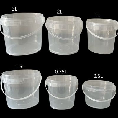 Contenant en plastique transparent de 1L avec couvercle étanche pour le stockage et l'organisation personnalisés