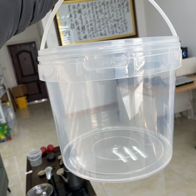 Fournir un seau en plastique de 5 litres de 300 ml avec écran de soie d'impression / transfert thermique / IML