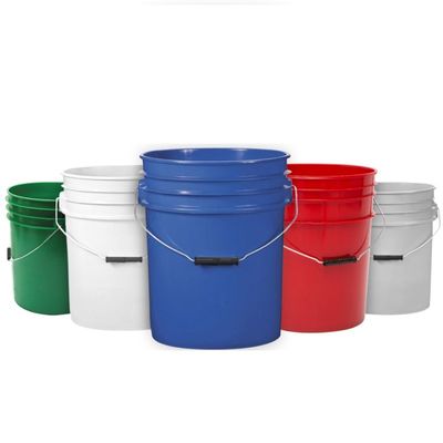 1L-25L Bouteilles en plastique carré avec poignée Bouteille ronde blanche pour l'impression chimique IML