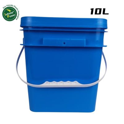 Bouteille en plastique imprimée IML à carré industriel transparente ou blanche pour conteneur d'aliments pour animaux
