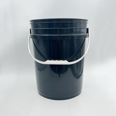 Seau en plastique rond de 20L avec couvercle et écran de soie d'impression/transfert thermique/IML