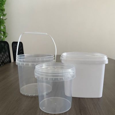 Impression Silk Screem 5 litres Blanc PP Cuve en plastique de qualité alimentaire