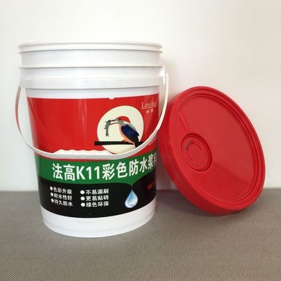 5L 10L 20L seau en plastique lourd avec poignée métallique
