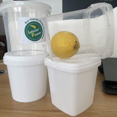 Seau en plastique HDPE transparent 3L 5L 8L Contenant alimentaire avec une épaisseur de 1,0-2,5 MM