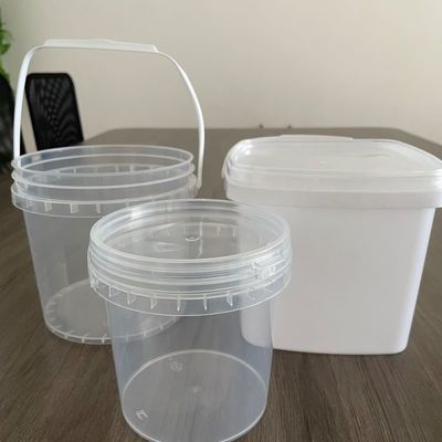 Seau de 4L 5L 6L avec épaisseur de couvercle de 1,0 à 2,5 mm Sécurité et durabilité des aliments garantis