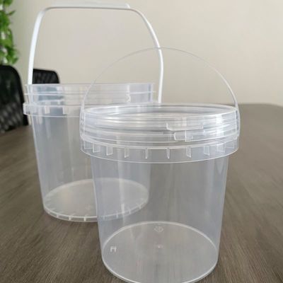 Seau en plastique HDPE de qualité industrielle 3.8L avec couvercle Durable et pratique