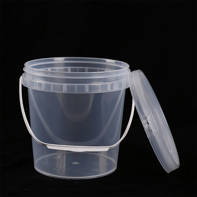 Contenant d'emballage pour boissons alimentaires Seau en plastique rond avec couvercle 1L 2L 3L 4L 5L