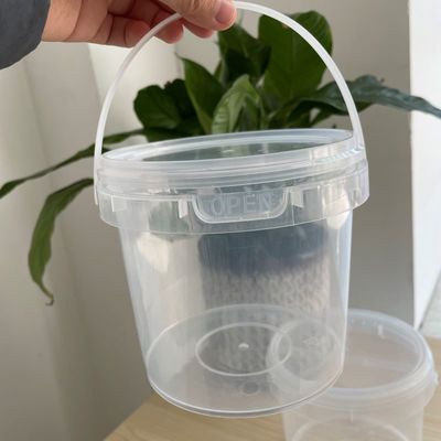 Personnaliser le seau en plastique YES 2L 3L 4L 5L avec couvercle Noir et durable