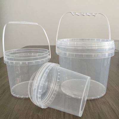 Personnaliser le seau en plastique YES 2L 3L 4L 5L avec couvercle Noir et durable