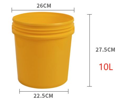 Ronde de 10 litres de seau en plastique imprimé IML Solution d'emballage durable et personnalisable