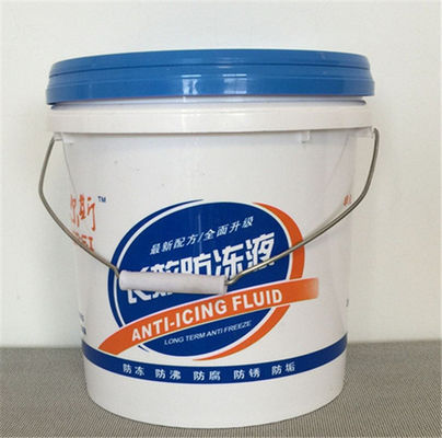 Ronde de 10 litres de seau en plastique imprimé IML Solution d'emballage durable et personnalisable