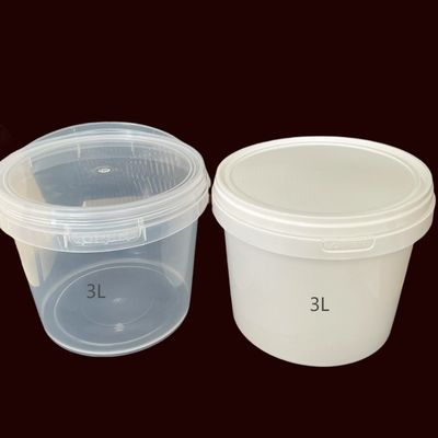 Personnalisez des baignoires claires avec poignée en plastique et bouchon en plastique