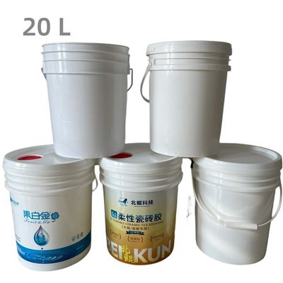 Contenant en bouteille en plastique de 5 gallons et 6 gallons pour le ciment et la peinture en forme ronde