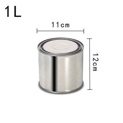 1L-5L Bouteille en métal rond personnalisé pour la peinture et la sauce avec ou sans poignée