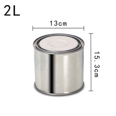 1L-5L Bouteille en métal rond personnalisé pour la peinture et la sauce avec ou sans poignée
