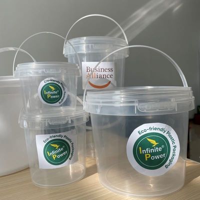 Boîtier en plastique transparent à emporter avec couvercle anti-tamper