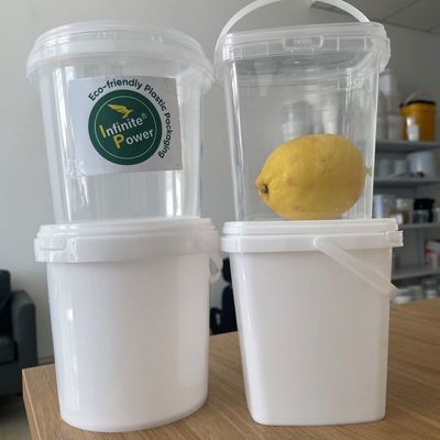 Boîtier en plastique transparent à emporter avec couvercle anti-tamper