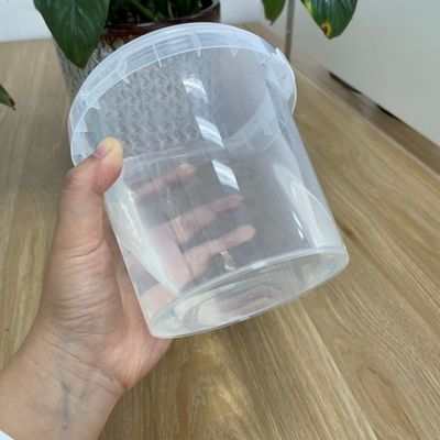 Logo personnalisé blanc imprimé en plastique transparent Bouteille de popcorn