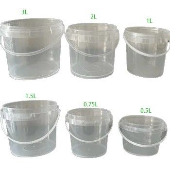 Récipient en plastique rond ou carré sur mesure avec couvercle 300 ml 500 ml 750 ml 1 litre