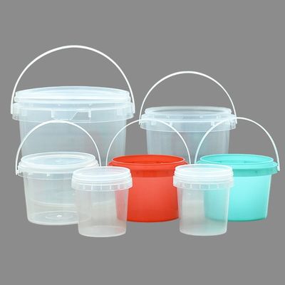 Bucket en plastique à couvercle ouvert et fermé facile en tailles 3L-25L pour des applications personnalisées