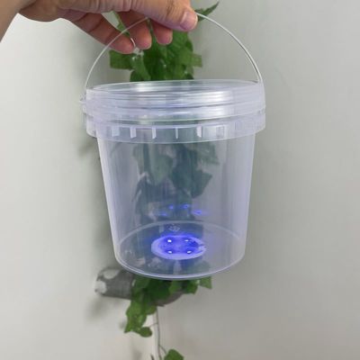 Personnaliser 32 oz Candy Container 1L Clear Bucket avec lumière LED Popcorn Bouteille en plastique