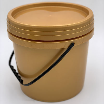 Un seau en plastique de 5 gallons avec un couvercle et une technologie d'impression de pointe