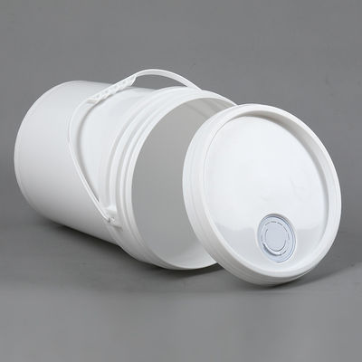 Un seau en plastique de 5 gallons avec un couvercle et une technologie d'impression de pointe